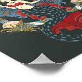 ロココマーメイドアールヌーボーカード ポスター (角)