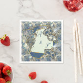 ロココリッチと金ゴールドレリーフ、 浮き彫り&マスク スタンダードカクテルナプキン (インサイチュ)