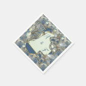 ロココリッチと金ゴールドレリーフ、 浮き彫り&マスク スタンダードカクテルナプキン (角)