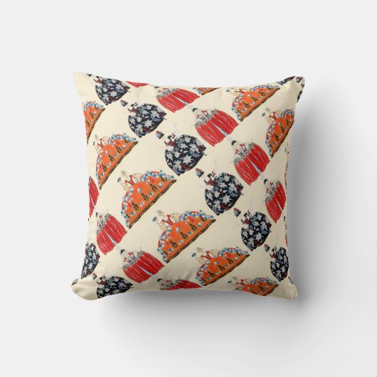 ロココレディアールデコファッション衣装デザイナー クッション (正面)