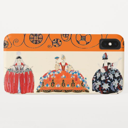 ロココレディアールデコ美しいファッション衣装デザイン Case-Mate iPhoneケース (裏面(横))