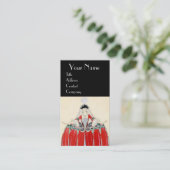 ロココレディファッション衣装デザイナーのメイクアップアーティスト 名刺 (スタンド正面)