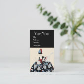 ロココレディファッション衣装デザイナーのメイクアップアーティスト 名刺 (スタンド正面)