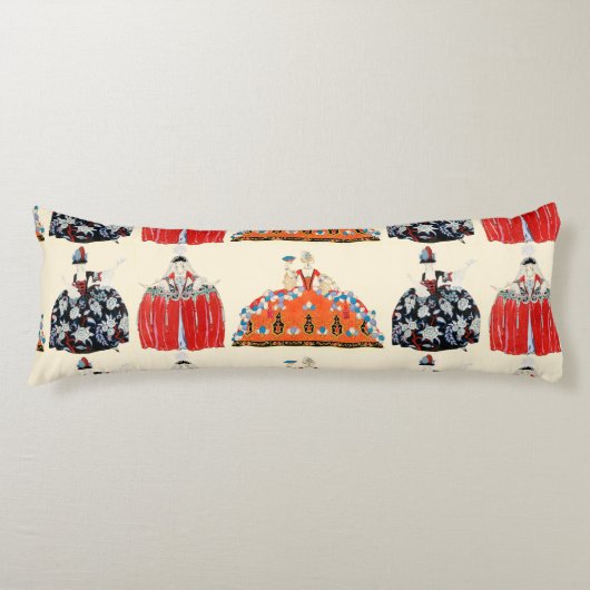 ロココレディ美しい、ファッション衣装デコ ボディピロー (正面)