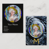 ロココレディ、ピンクのバラと戦うグリフィン 名刺 (正面/裏面)