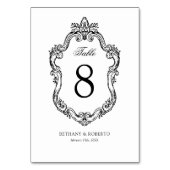 ロココヴィンテージウェディング テーブルナンバー (裏面)