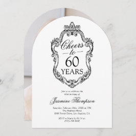 ロココヴィンテージ写真60th誕生日パーティー 招待状