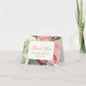 ロココヴィンテージ植物性バラフローラ エレガント サンキューカード (正面)