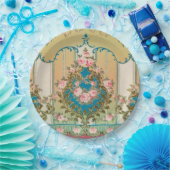 ロココヴェルサイユフリーズバロック風ビンテージウェディング ペーパープレート (パーティー)