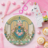 ロココヴェルサイユフリーズバロック風ビンテージウェディング ペーパープレート (パーティー)