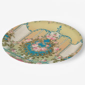 ロココヴェルサイユフリーズバロック風ビンテージウェディング ペーパープレート (アングル)