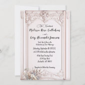 ロココ再生華美フォーマル結婚式招待状 招待状 (正面)