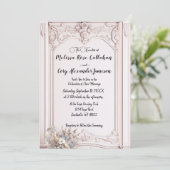 ロココ再生華美フォーマル結婚式招待状 招待状 (スタンド正面)