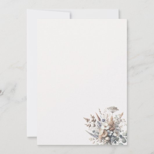 ロココ再生華美フォーマル結婚式招待状 招待状 (裏面)