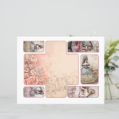 ロココ折り畳み可能な折り畳み切りスクラップブック紙 (スタンド正面)