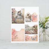 ロココ折り畳み可能ポケット裁断可能スクラップブック紙 (スタンド正面)