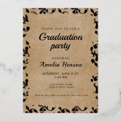 ロココ旧紙院写真部卒業 箔招待状 (裏面)