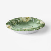ロココ柄の蝶の庭 ガランティーンの花のエレガンス ペーパーボウル (傾斜あり)