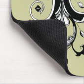 ロココ様式のモノグラムの手紙B マウスパッド (コーナー)