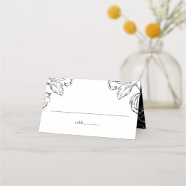 ロココ様式の結婚式RSVP プレイスカード