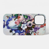 ロココ様式の花瓶の花、ポール・セザンヌ iPhoneケース (裏面横)