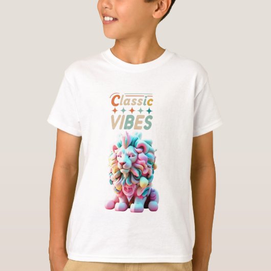 ロココ王室のパンクマーシュマロ獅子 Tシャツ (正面)