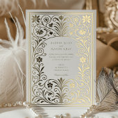 ロココ縁ど 箔招待状