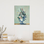 ロココ花瓶の花 – ポール・セザンヌファインアート ポスター (キッチン)