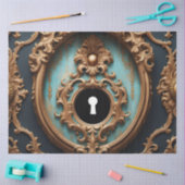 ロココ華美キーホールデコページ紙 – バロック 薄葉紙 (クラフト)