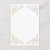 ロココ華美ヴィンテージウェディング詳細 エンクロージャーカード (裏面)