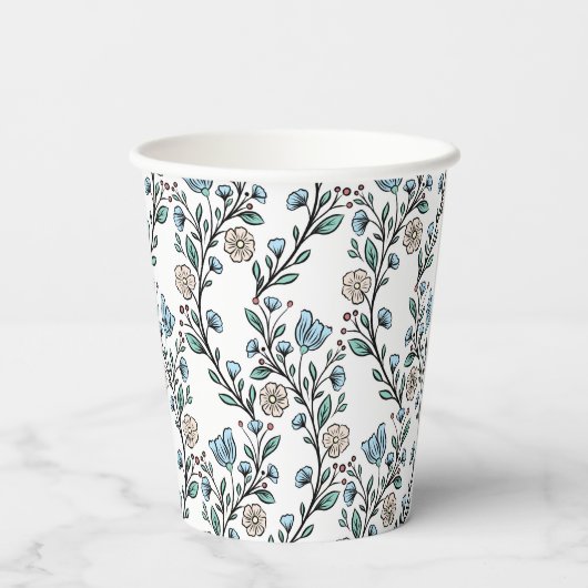 ロココ調の模様 紙コップ (裏面)