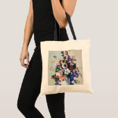 ロココ調の花瓶の花 ポール・セザンヌ トートバッグ (正面(商品))