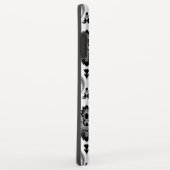 ロココ調ダマスク柄 グレー ブラック ホワイト Case-Mate iPhoneケース (裏面/右)