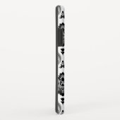 ロココ調ダマスク柄 グレー ブラック ホワイト Case-Mate iPhoneケース (裏面/右)