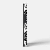 ロココ調ダマスク柄 グレー ブラック ホワイト Case-Mate iPhoneケース (裏面 / 右)