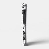 ロココ調ダマスク柄 グレー ブラック ホワイト Case-Mate iPhoneケース (裏面 / 左)