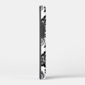 ロココ調ダマスク柄 グレー ブラック ホワイト Case-Mate iPhoneケース (裏面 / 右)