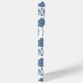 ロココ調ダマスク柄 ブルー×ホワイト Case-Mate iPhoneケース (裏面 / 右)