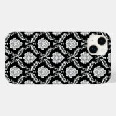 ロココ調ダマスク模様 ブラックホワイト Case-Mate iPhoneケース (裏面 (横))
