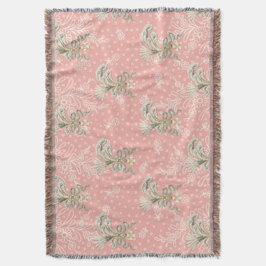 ロココ – みすぼらしいシックな装飾 – ソファ毛布を投げる スローブランケット (正面縦)