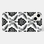 ロココ ダマスク柄 グレー ブラック ホワイト Case-Mate iPhoneケース (裏面 (横))