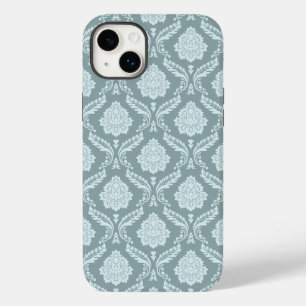 ロココ ダマスク柄 ダックエッグブルー+ターコイズブルー Case-Mate iPhone 14 PLUSケース
