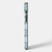 ロココ ダマスク柄 ダックエッグブルー+ターコイズブルー Case-Mate iPhoneケース (裏面 / 左)