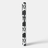ロココ・ダマスク柄 ホワイト地にブラック Case-Mate iPhoneケース (裏面 / 左)