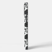 ロココ・ダマスク柄 ホワイト地にブラック Case-Mate iPhoneケース (裏面 / 左)