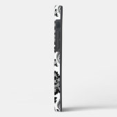 ロココ ダマスク模様 グレー ブラック ホワイト Case-Mate iPhoneケース (裏面 / 左)