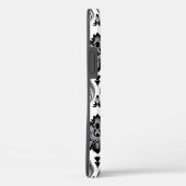 ロココ ダマスク模様 グレー ブラック ホワイト Case-Mate iPhoneケース (裏面 / 右)