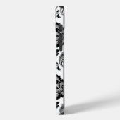 ロココ ダマスク模様 グレー ブラック ホワイト Case-Mate iPhoneケース (裏面 / 左)