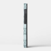 ロココ ダマスク模様 ダックエッグブルー+ターコイズブルー Case-Mate iPhoneケース (裏面 / 左)