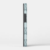 ロココ ダマスク模様 ダックエッグブルー+ターコイズブルー Case-Mate iPhoneケース (裏面 / 右)